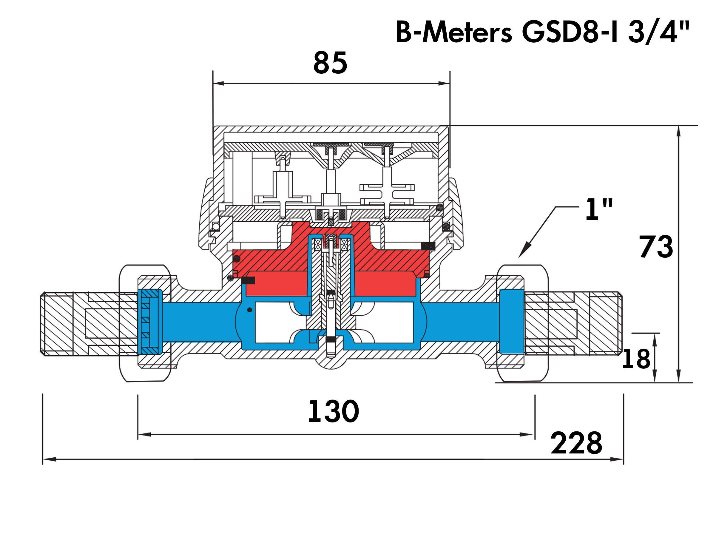 лічильник B Meters GSD8-I